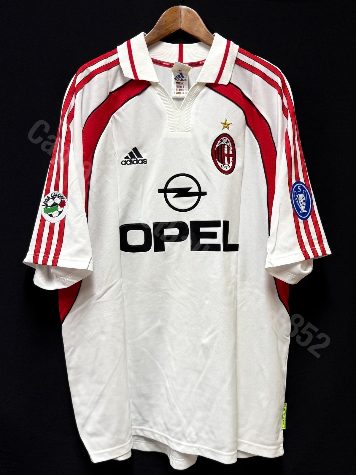 AC Milan 1999-2000 Adidas Away Match Worn Issue Shirt #7 SHEVCHENKO