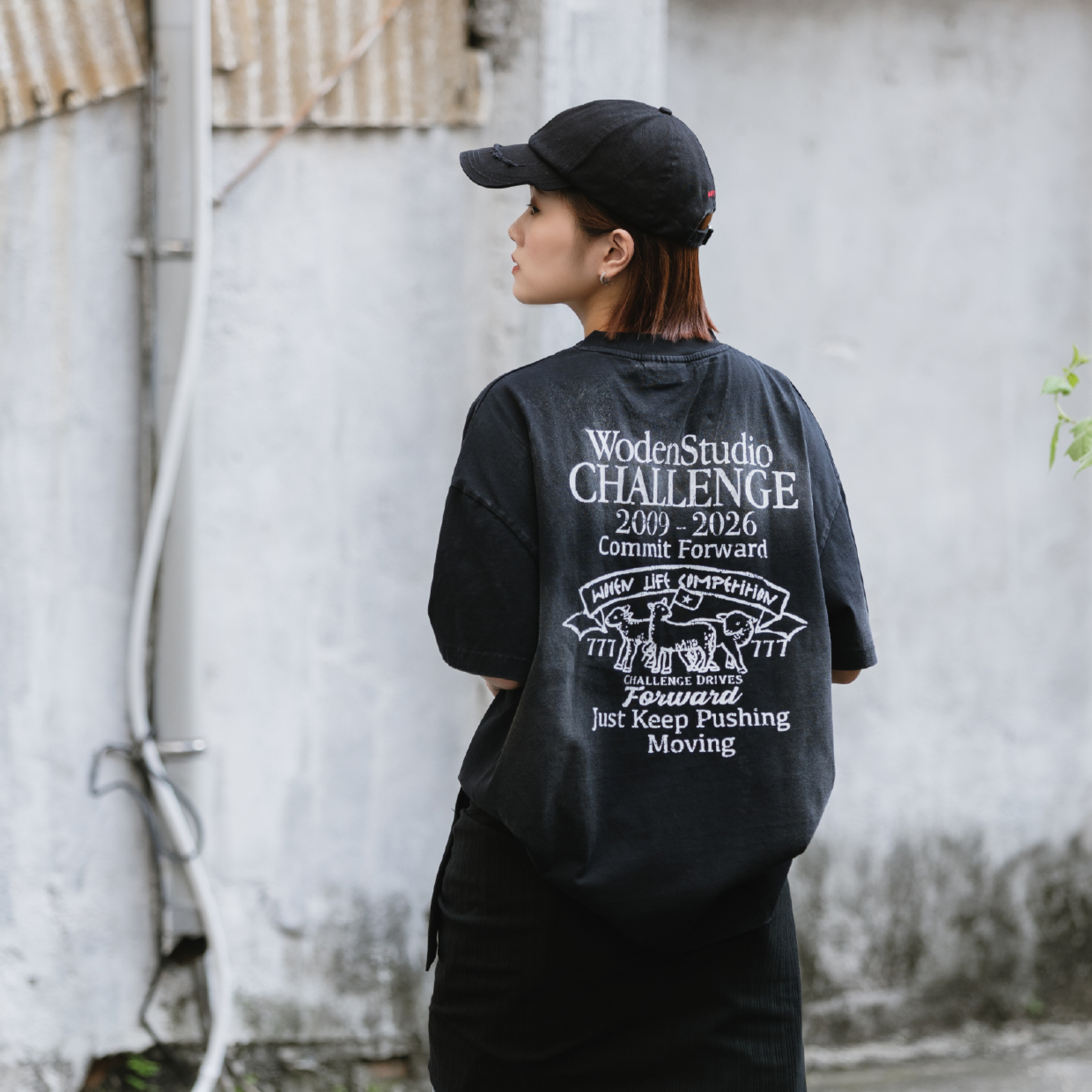 WODEN® Wash Challenge Tee 水洗印花短Tee