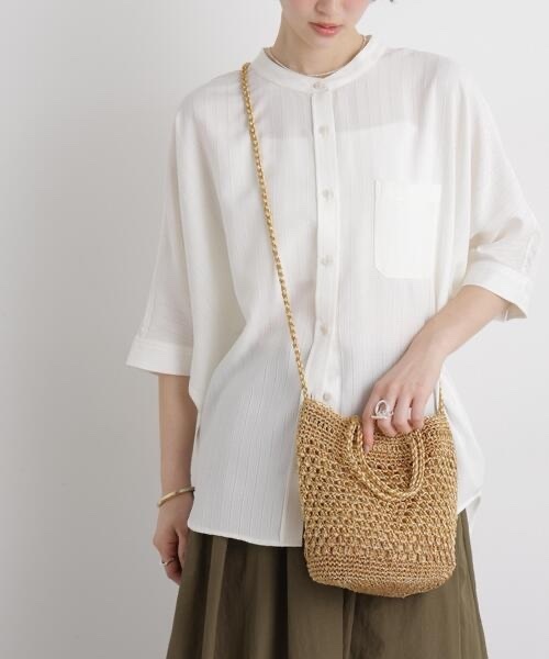 NANO universe / Metallic shoulder bag
