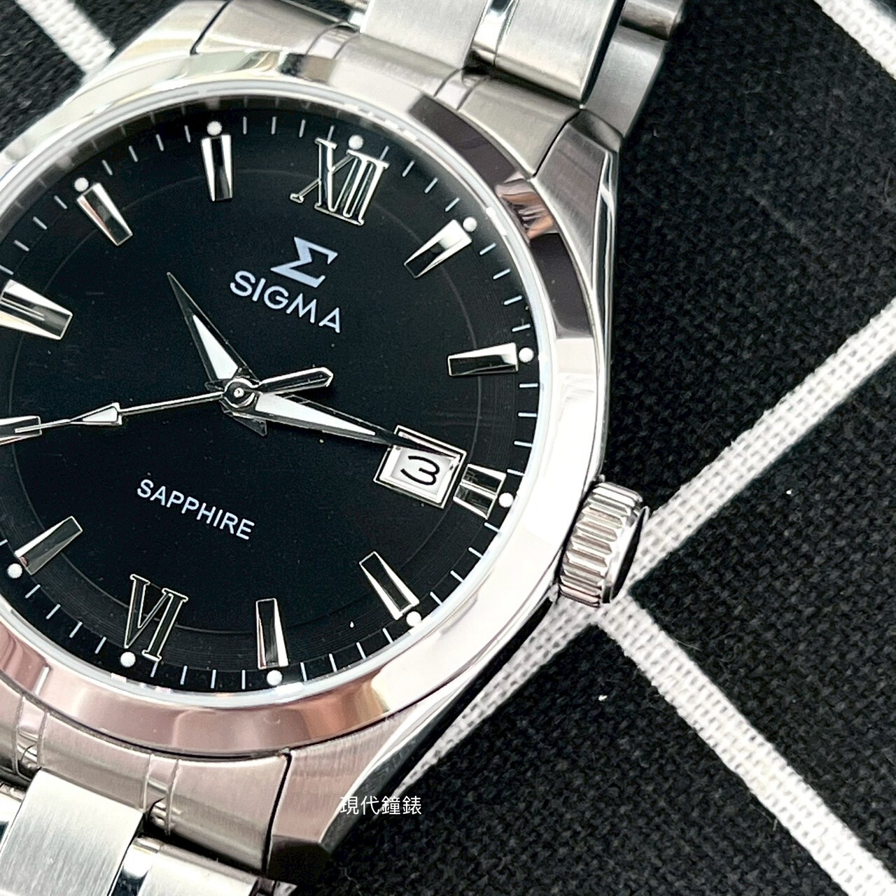 【SIGMA】經典極簡曜石黑腕錶 2647M-1 38mm現代鐘錶