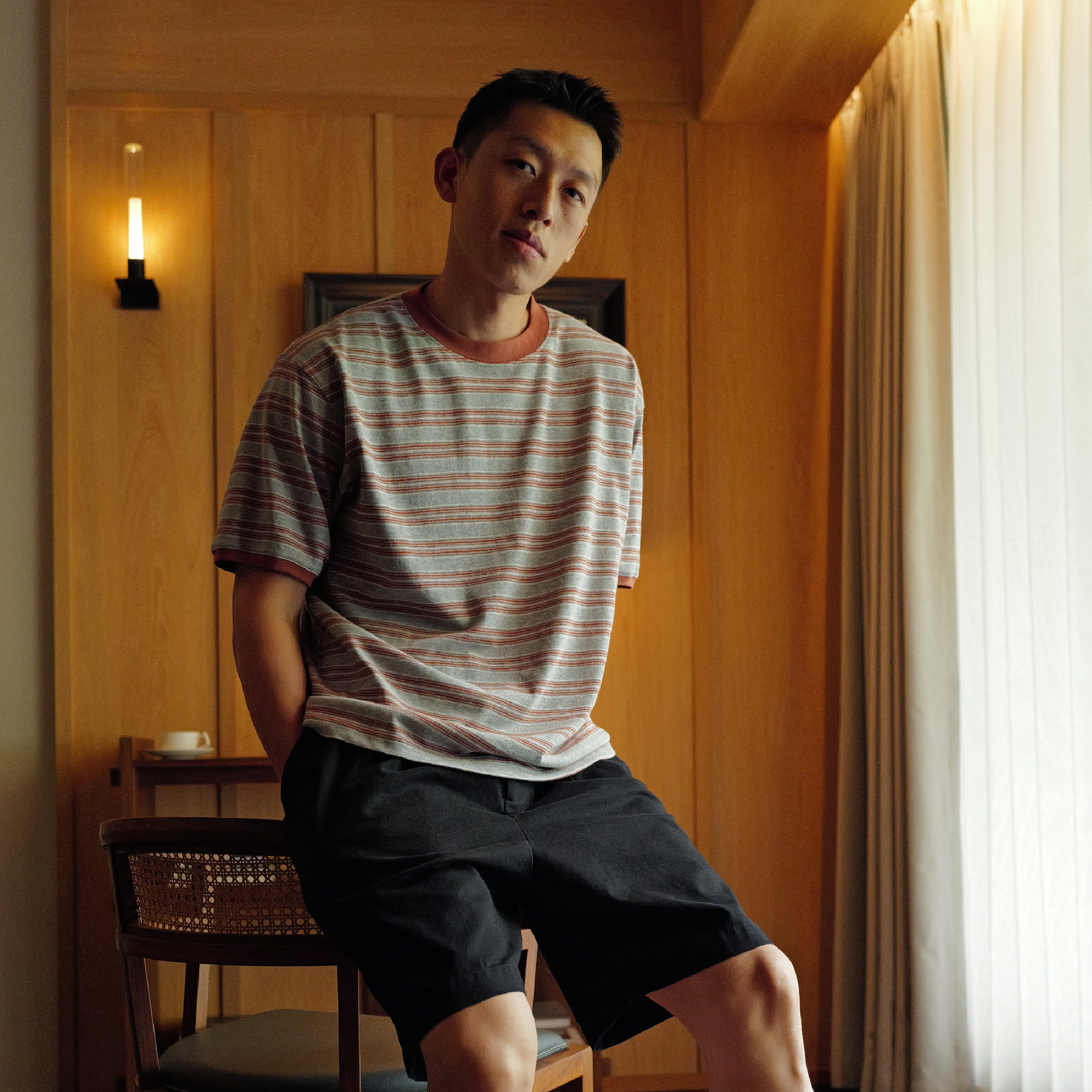 BOHRHOO Wrinkle Free Stripe Tee 日系 抗皺 條紋短袖Tee [BH1172]