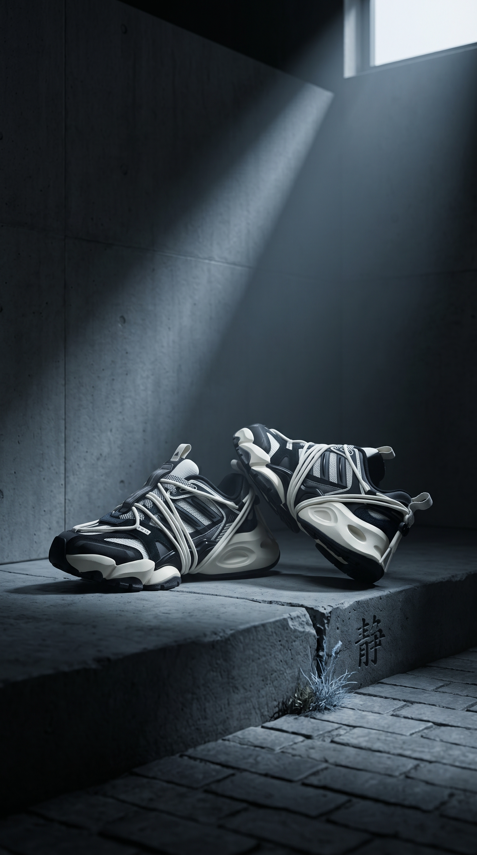 【Focus Store】預購 Adidas XLG Runner 2.0 FOS "Black White" 機甲鞋 黑白 KZ7200