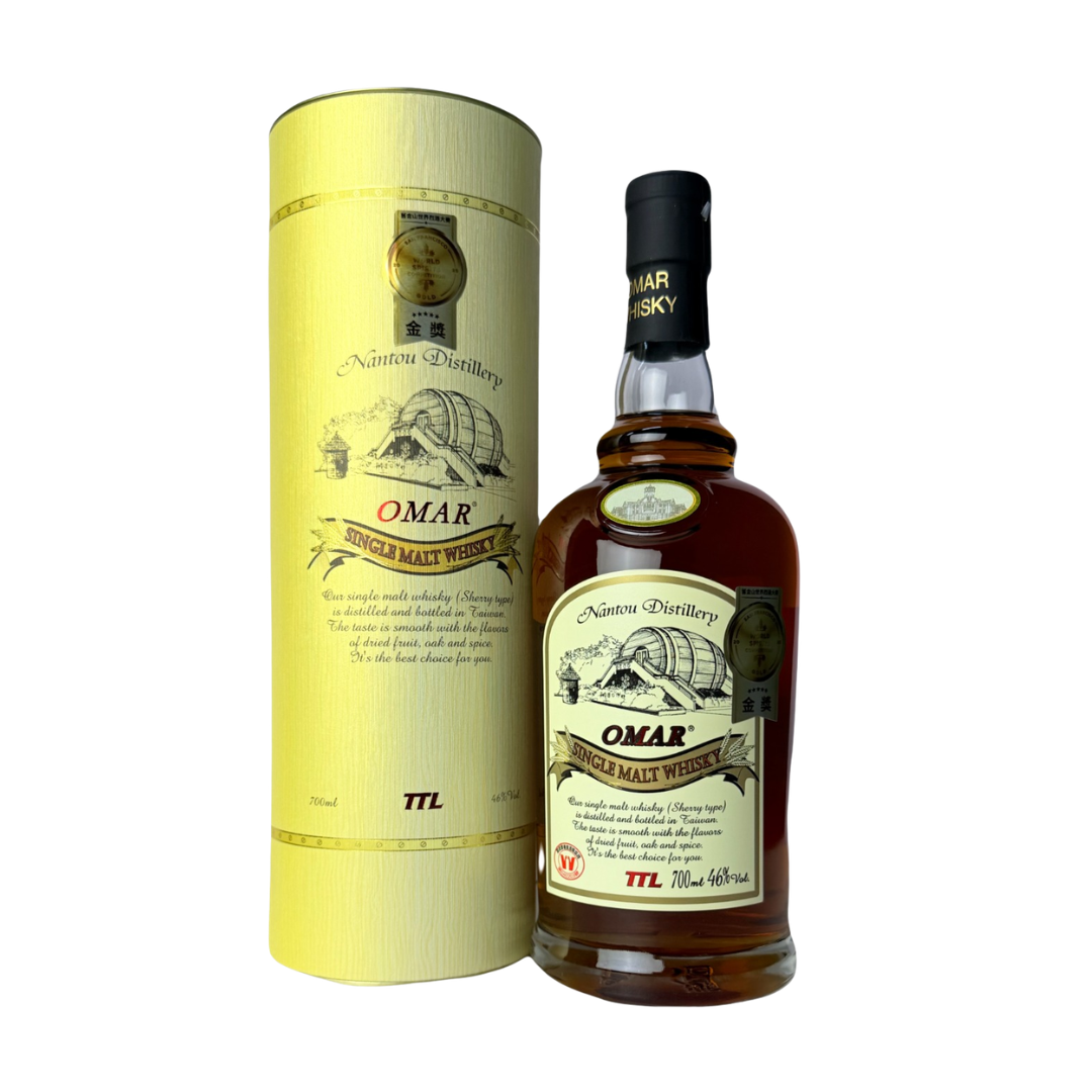 Omar Sherry Cask Single Malt Whisky 雪莉桶單一麥芽威士忌 (金色盒)