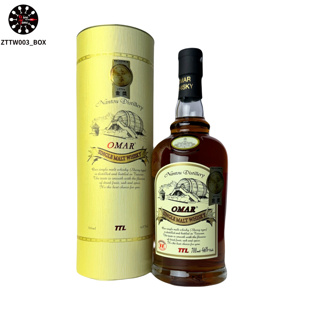 Omar Sherry Cask Single Malt Whisky 雪莉桶單一麥芽威士忌 (金色盒)