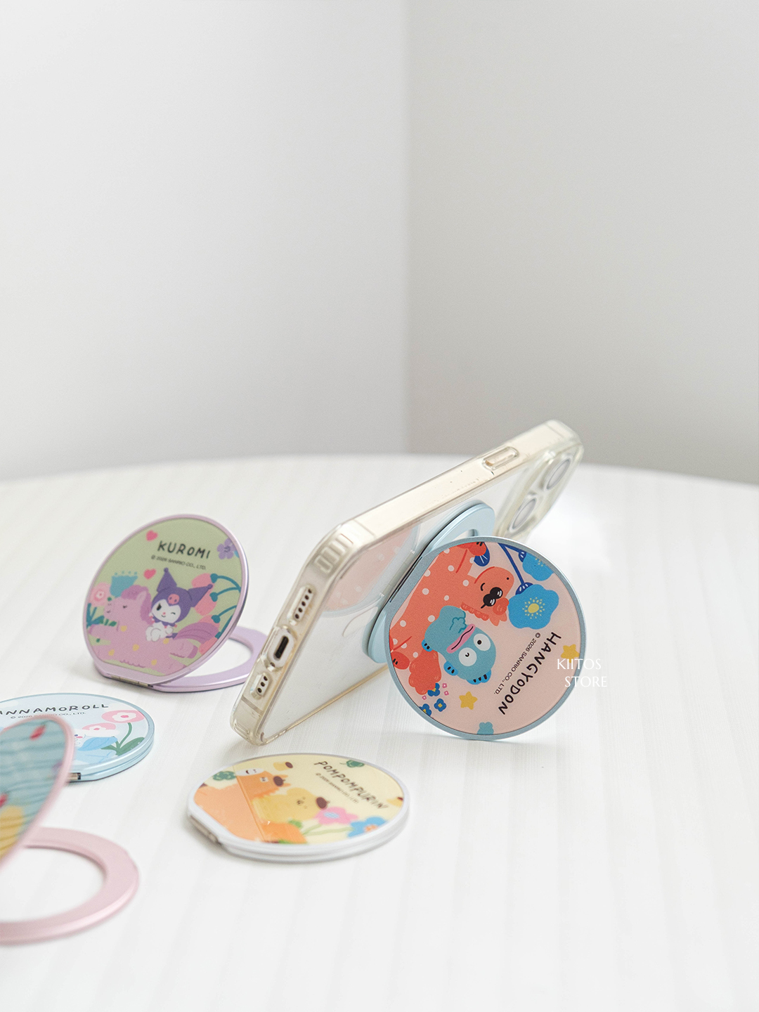 【7/6 - 7/12 開團】正版授權 SANRIO 三麗鷗 磁吸化妝鏡超薄支架