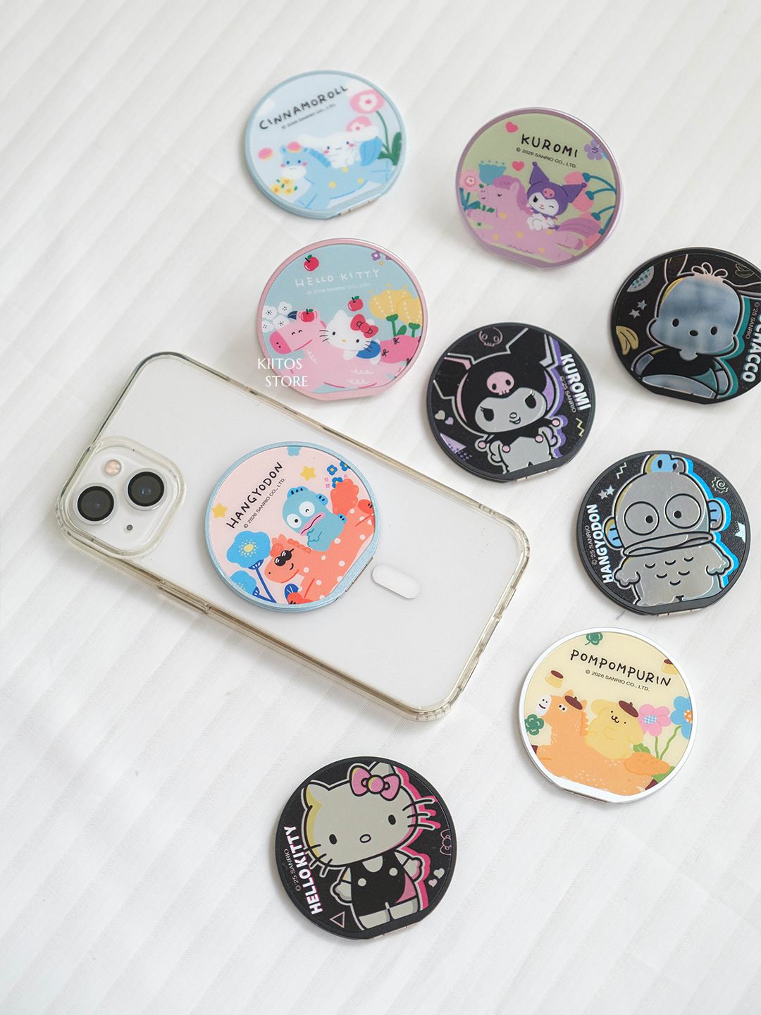 【7/6 - 7/12 開團】正版授權 SANRIO 三麗鷗 磁吸化妝鏡超薄支架