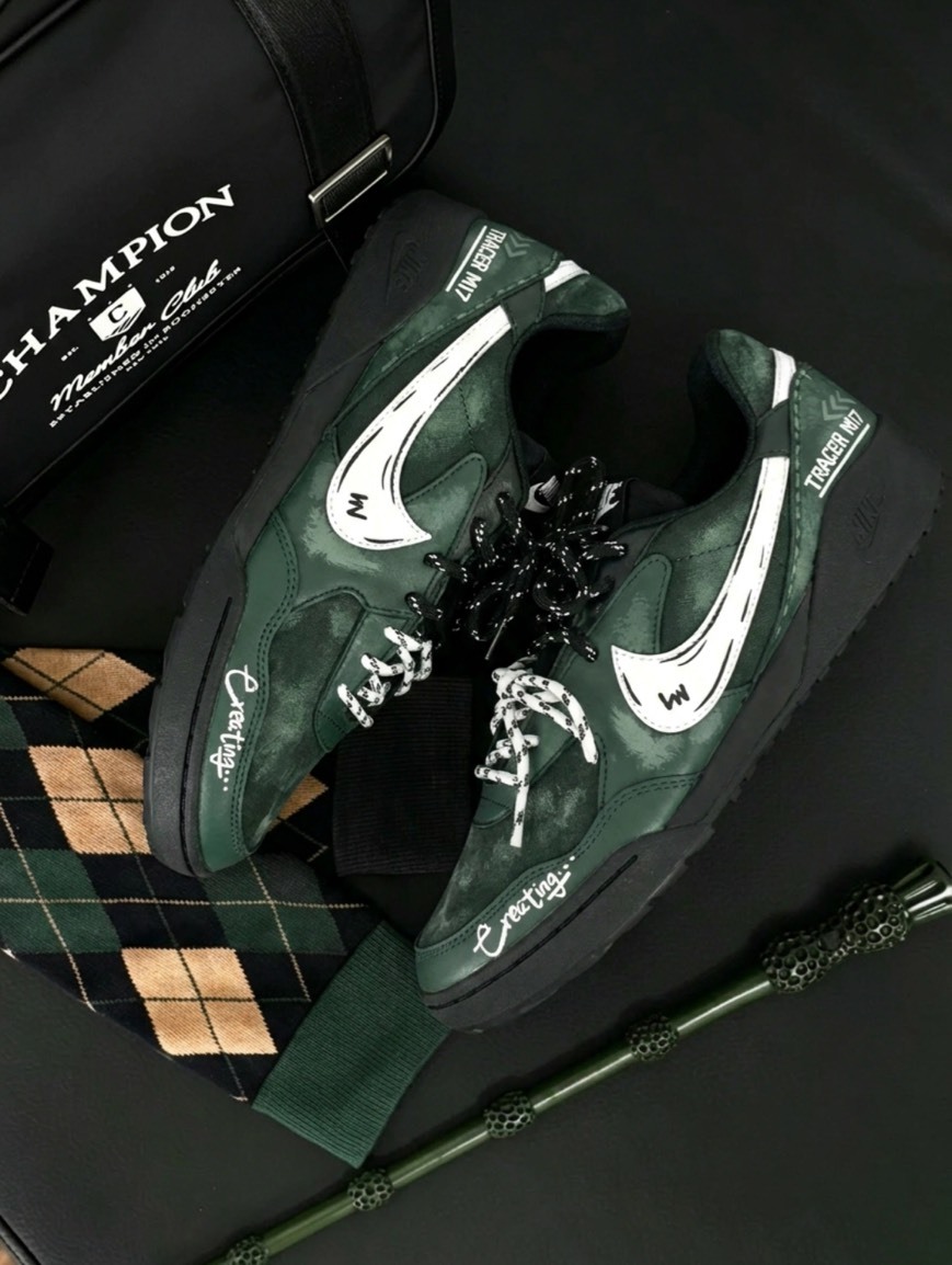 【訂製鞋款】Nike Terra Manta 公路旅行 雙鞋帶 復古 深綠 休閒鞋 HQ4502001(Team1727-公路旅行)