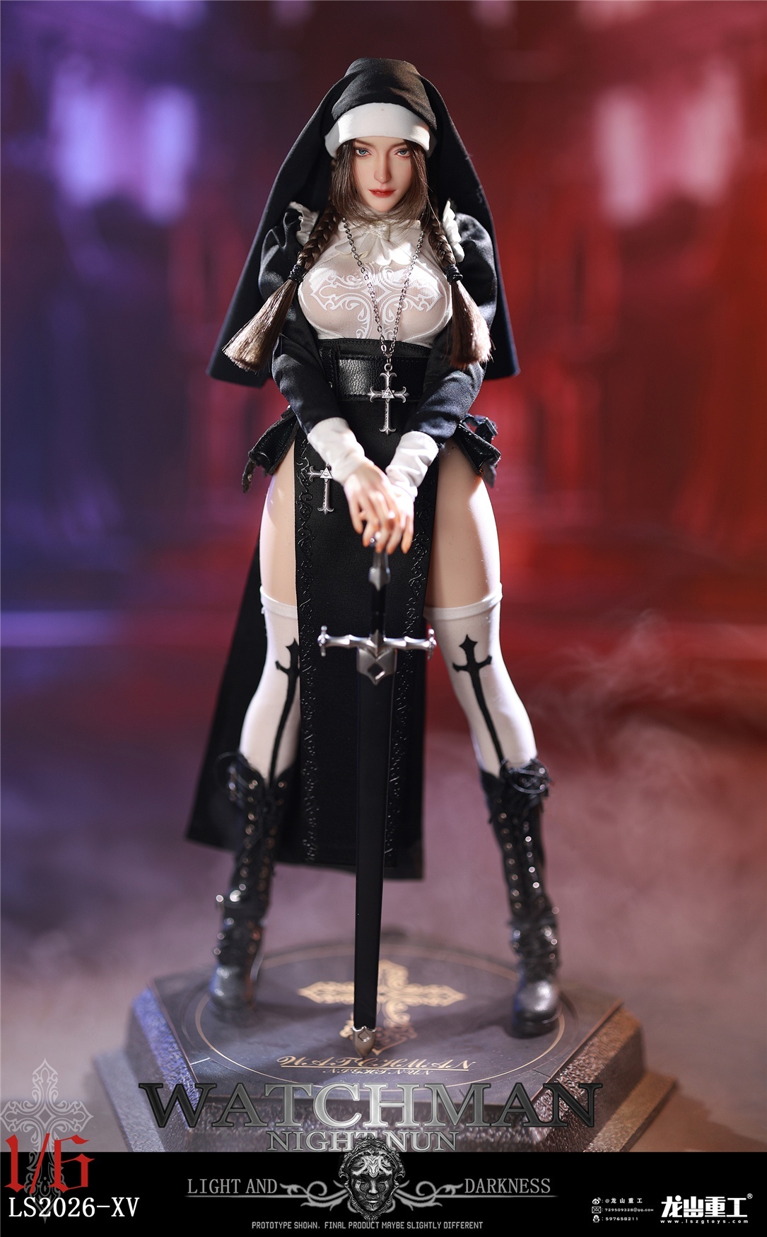 (預訂) 龍山重工 LS2026-XV-A 1/6 黑夜救贖 修改女1.0艾琳娜 重製升級版 豪華版