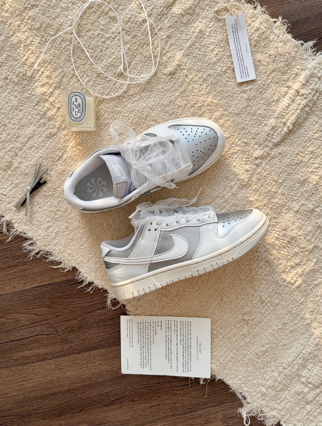 (IVE 團員著用) Nike Dunk Low 蕾絲鞋帶 冰川藍 星光銀 張員瑛同款 栗子同款 IB7311-001 IB7311-100