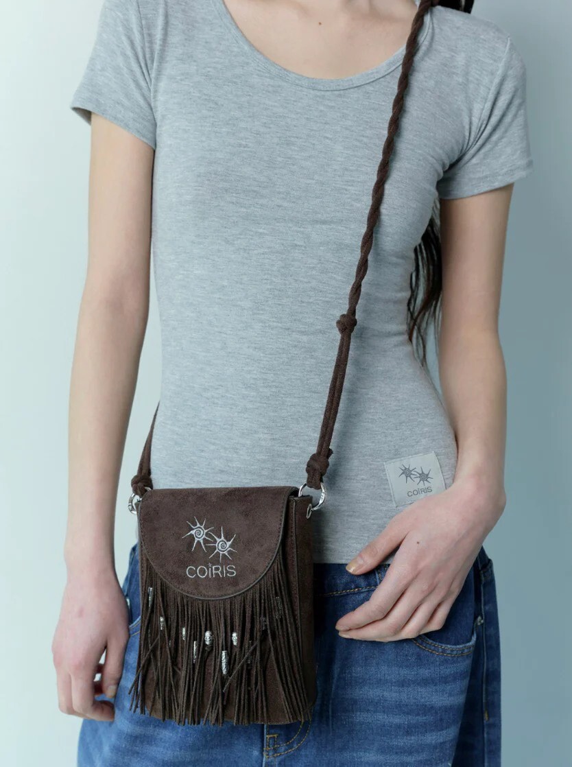 COIRIS NATIVE WESTERN SUEDE MINI CROSS BAG 麂皮 迷你 斜背包