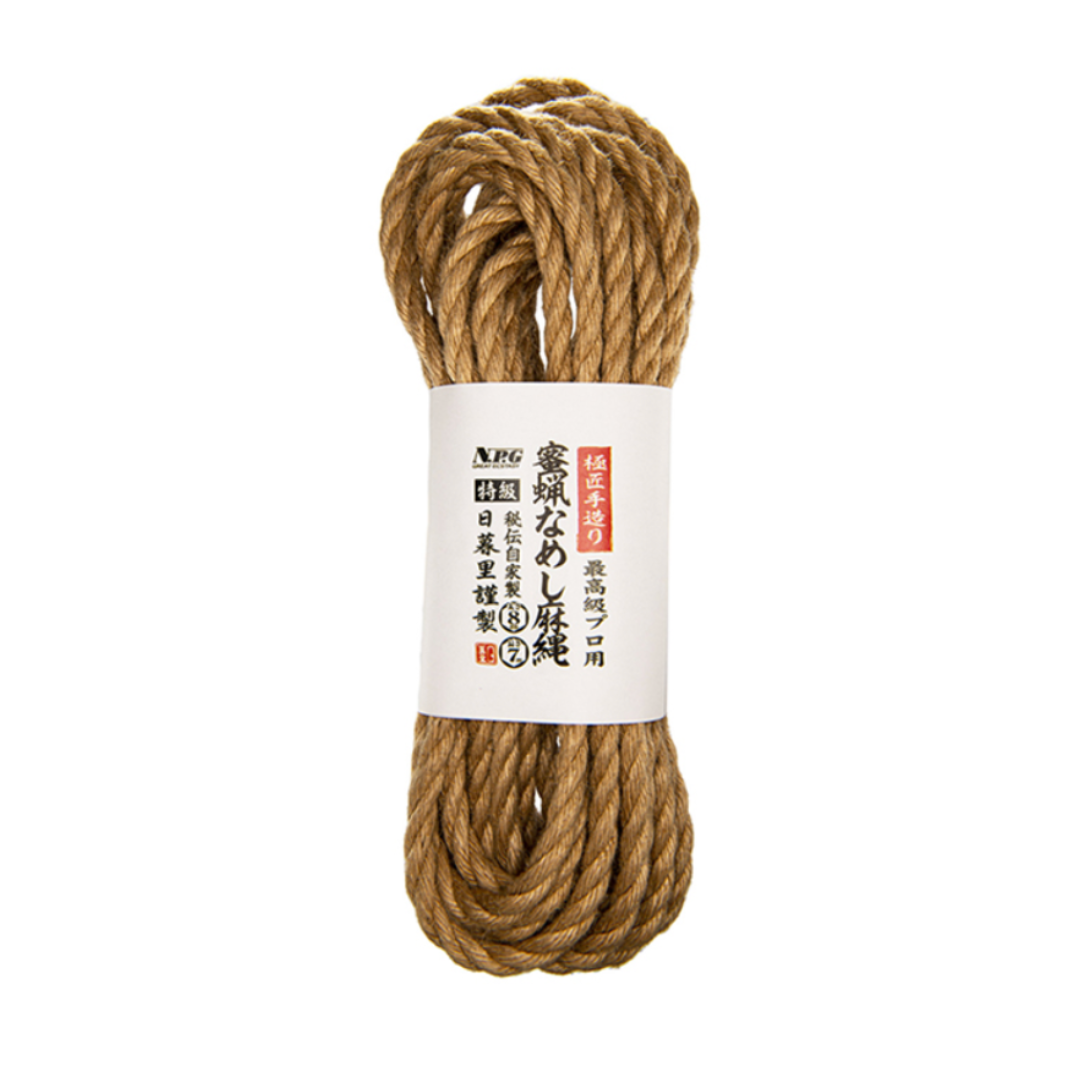 NPG 極匠手造蜜蝋麻縄 (繩粗8mm; 長7m)