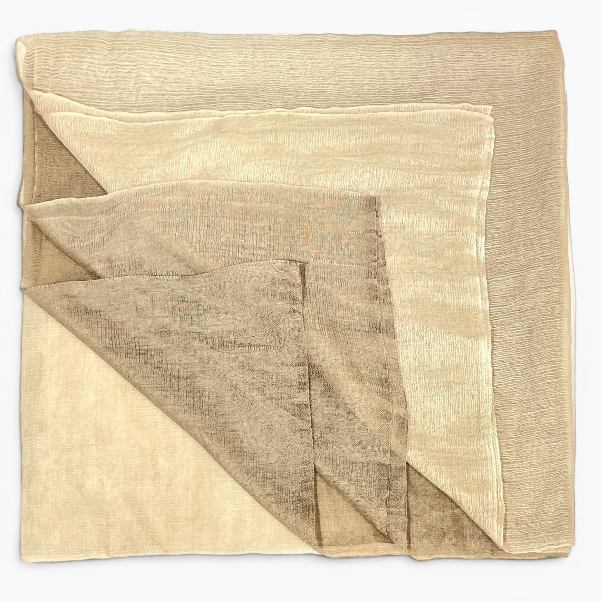 全新HERMES 圍巾/絲巾,210 x 200cm,Cashmere Silk Plume Allumette,杏色/啡色羊絨真絲混紡, 99817 #BRAND NEW #香榭站正品