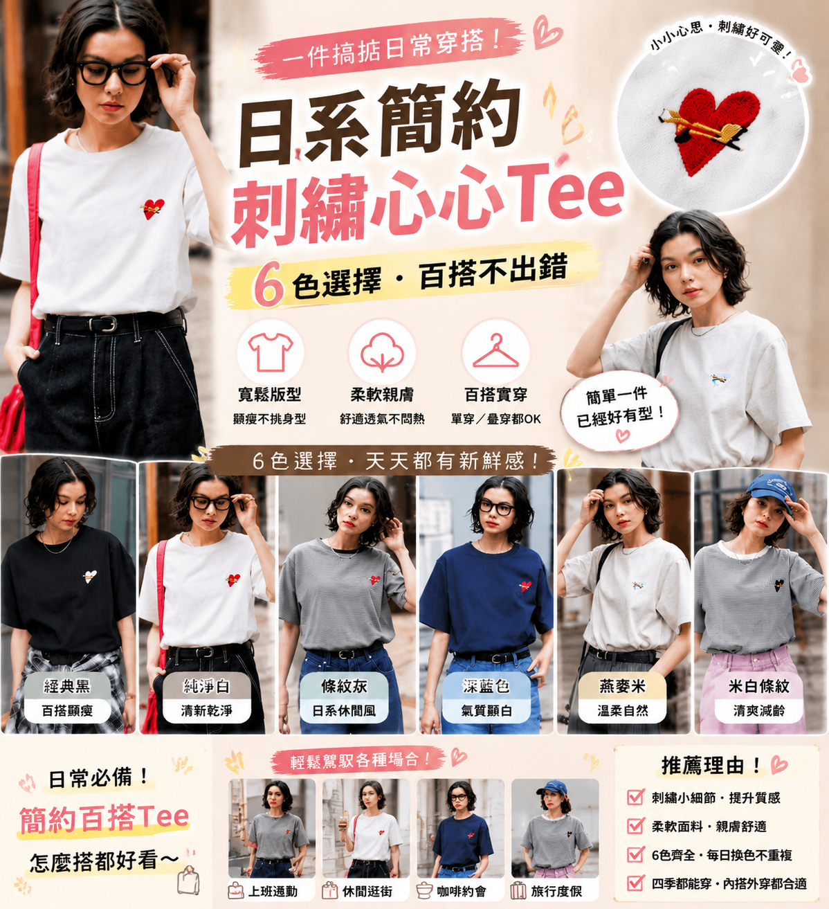【預購】JM070403 PENNEYS 男女同款短袖上衣