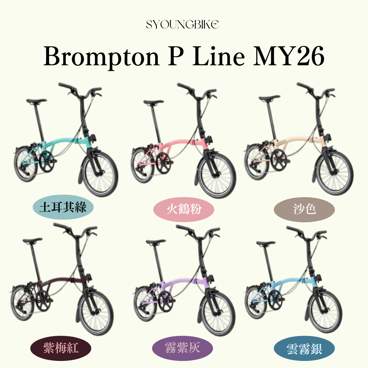 【Brompton】MY26 P Line 12速