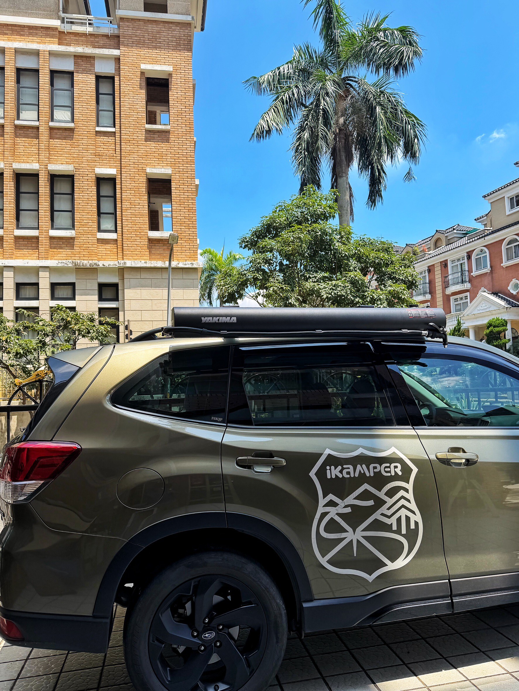 Subaru Forester x YAKIMA RoadShower 7G Pressurized Roof Water Tank Installation｜unrv. Taiwan