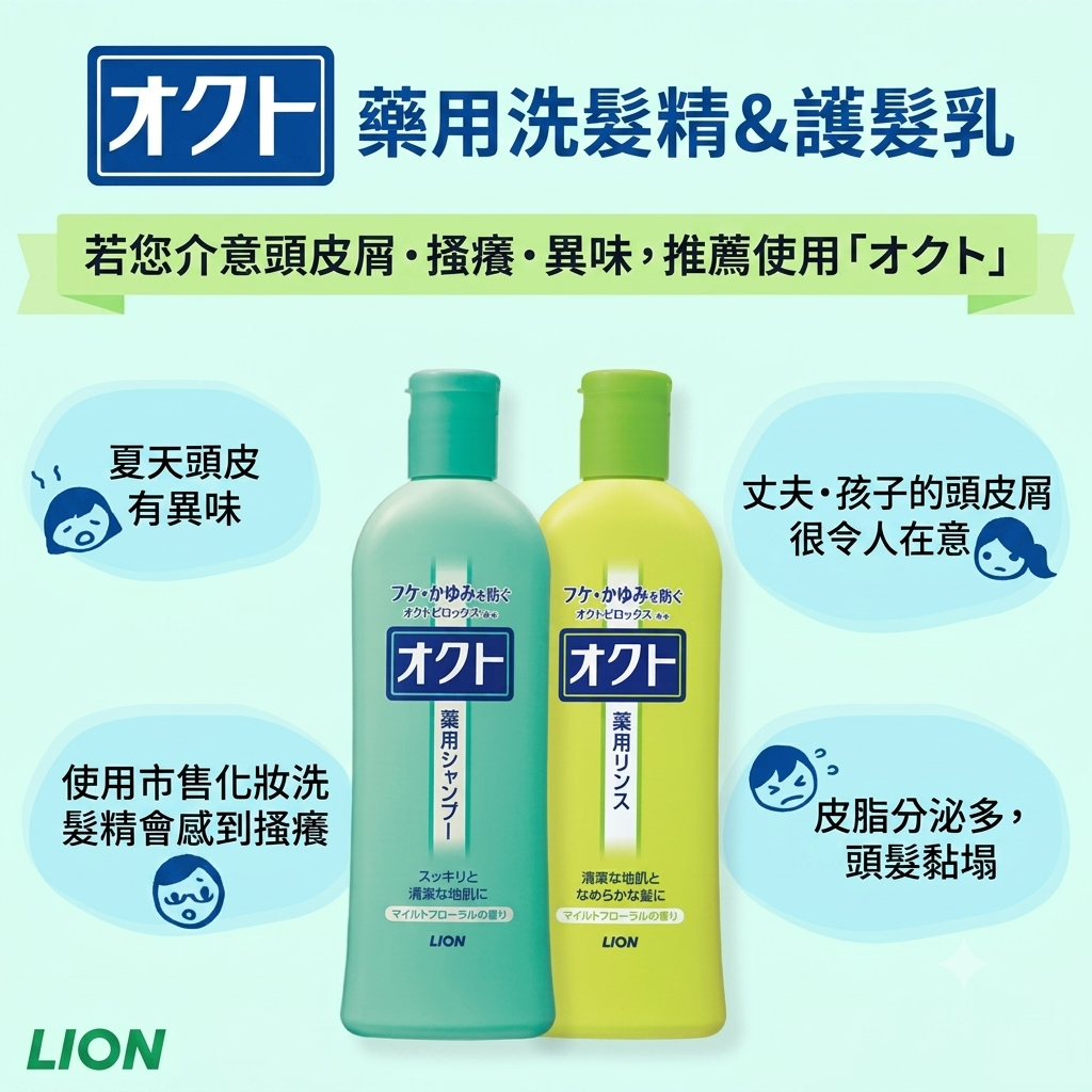 【預購】JM070405 LION 獅王 OCTO 洗護系列