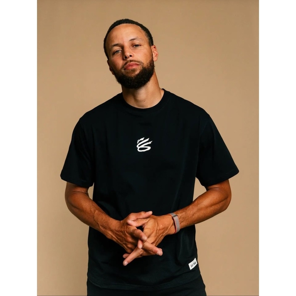 Curry Brand x Li-Ning 柯瑞 李寧 首波 限定 紀念 短T 舒適 透氣 黑色 白色