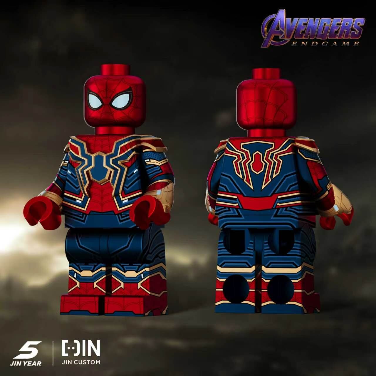 [Jin Custom][Preorder] Avengers: Infinity War & Endgame, Tom Holland, Iron Spider [PADprinted]