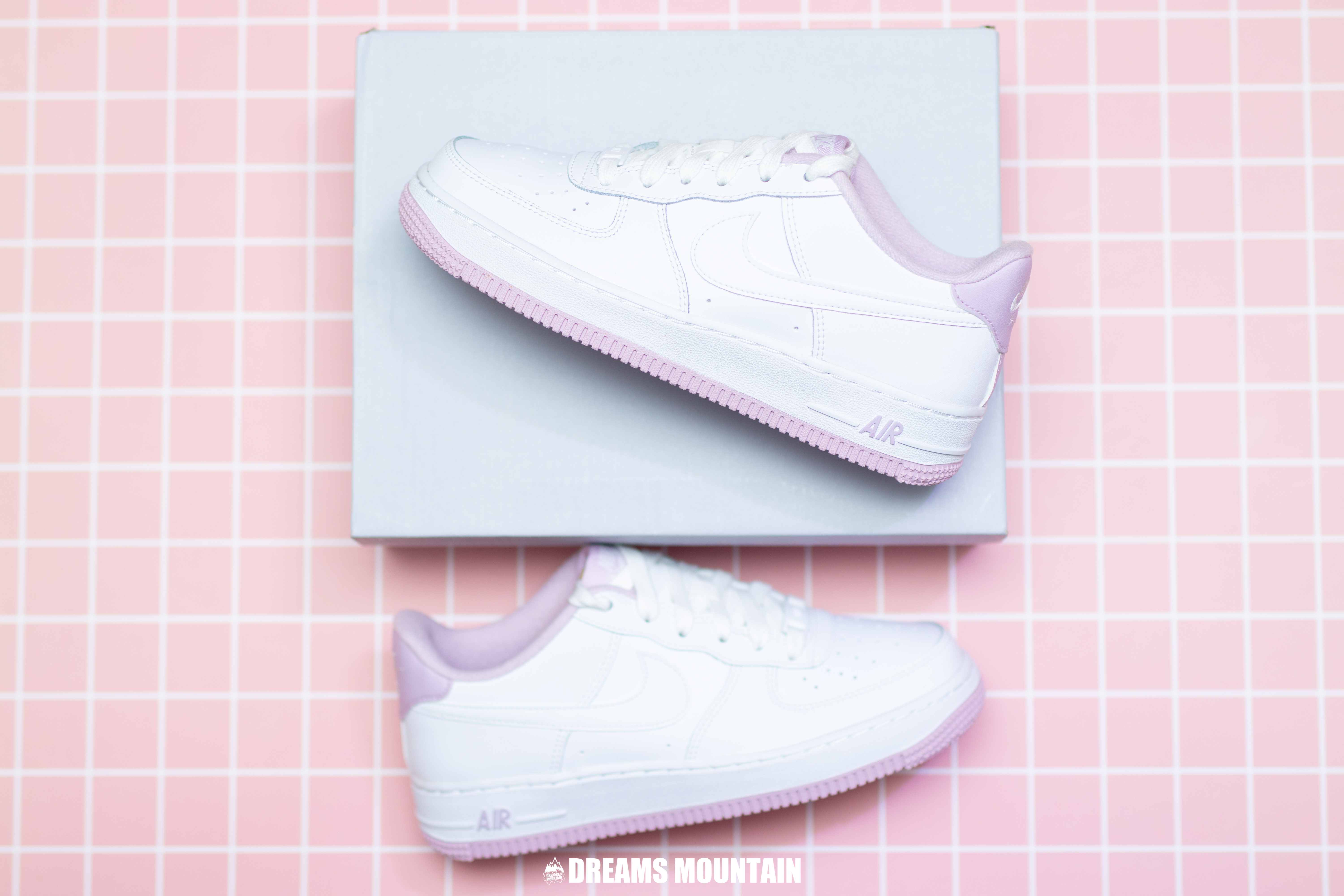【預訂】NIKE AIR FORCE 1 白丁香紫-GS