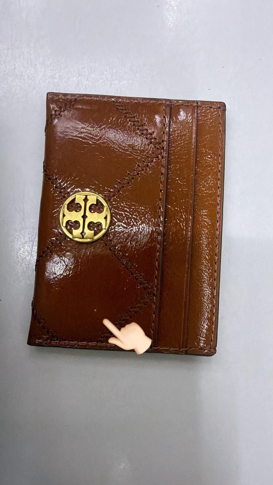 【現貨瑕疵貨品】Tory Burch 十字LOGO菱格紋卡套 (HC0301)