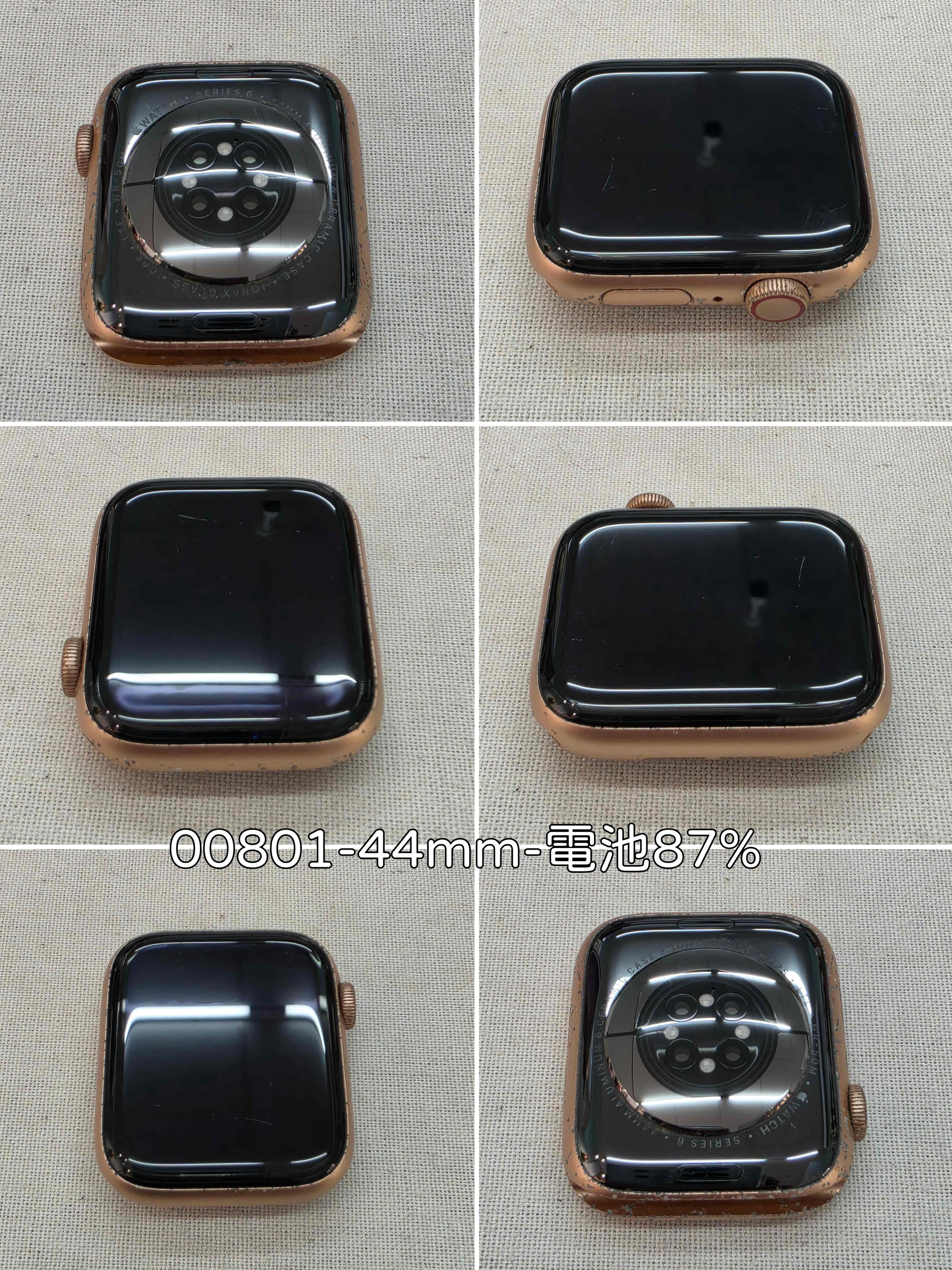 【二手良品】Apple Watch｜S6｜44mm｜GPS+LTE版 鋁金屬 玫瑰金/紅色（可通訊上網）