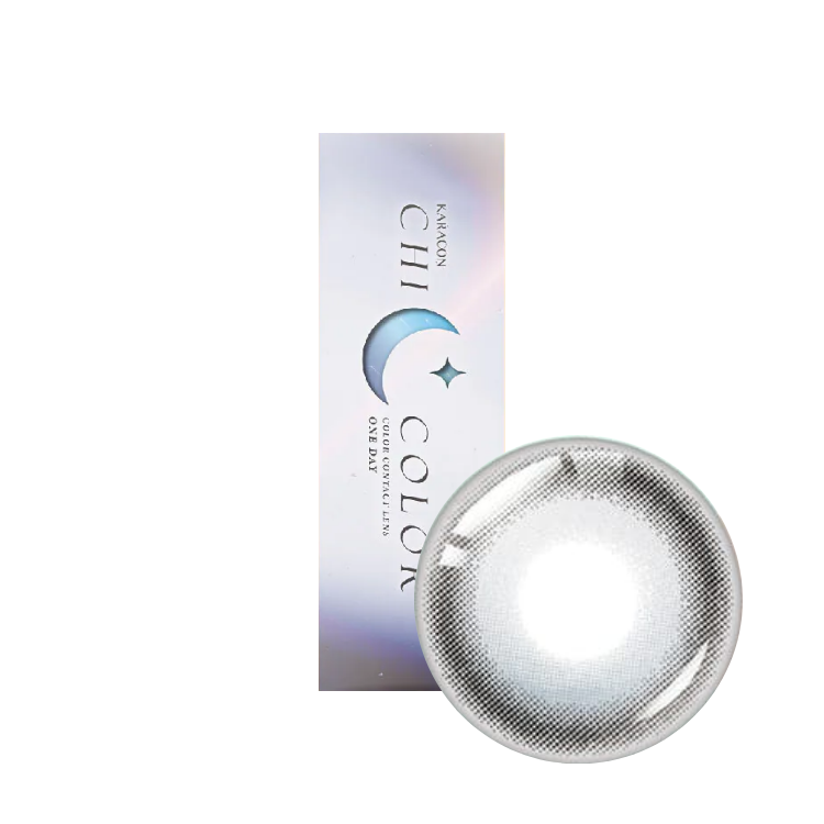 卡拉瞳chicolor彩色日拋#42月影灰(10片)