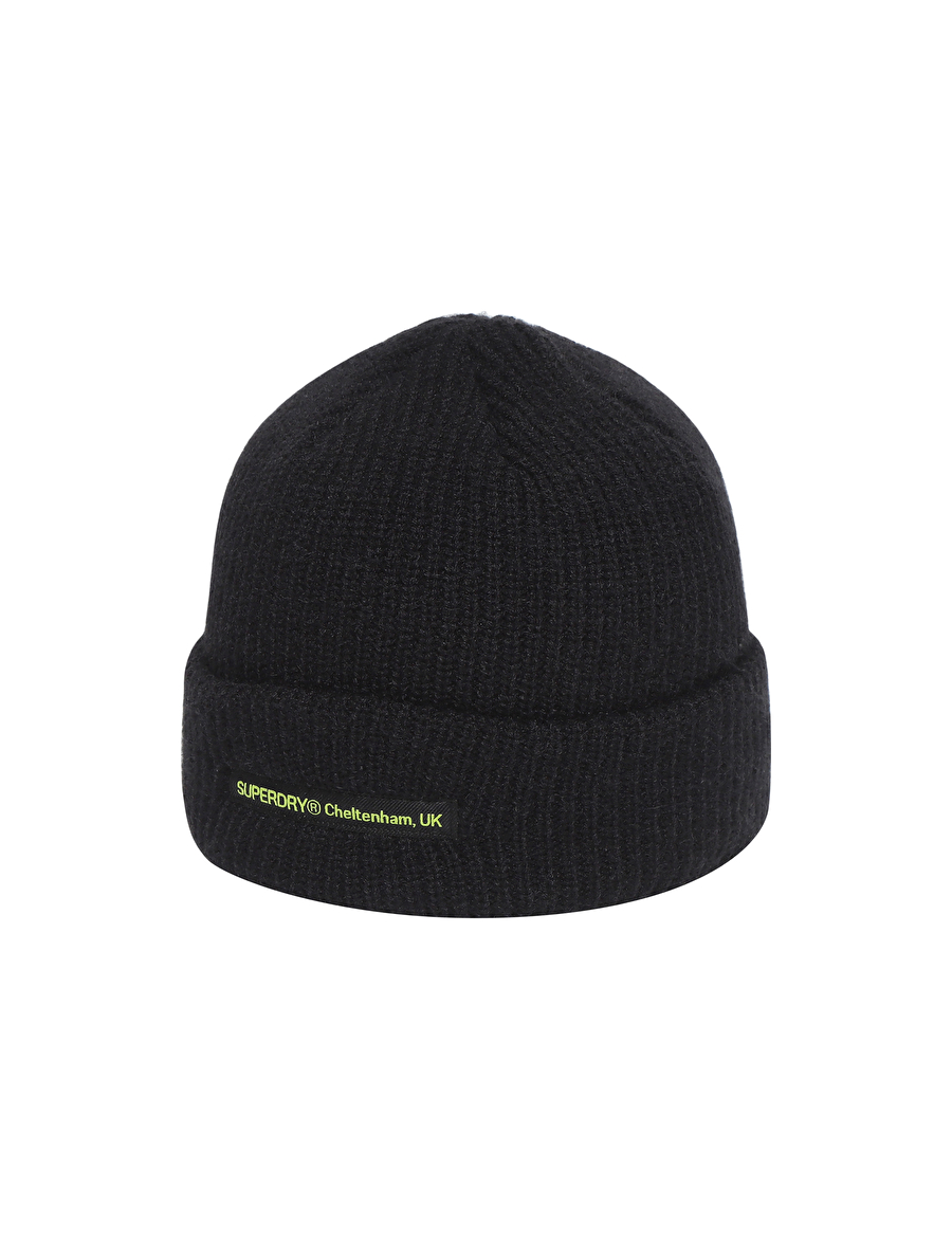 【預購】Superdry H070431 N-PACK Logo針織冷帽 (黑色)