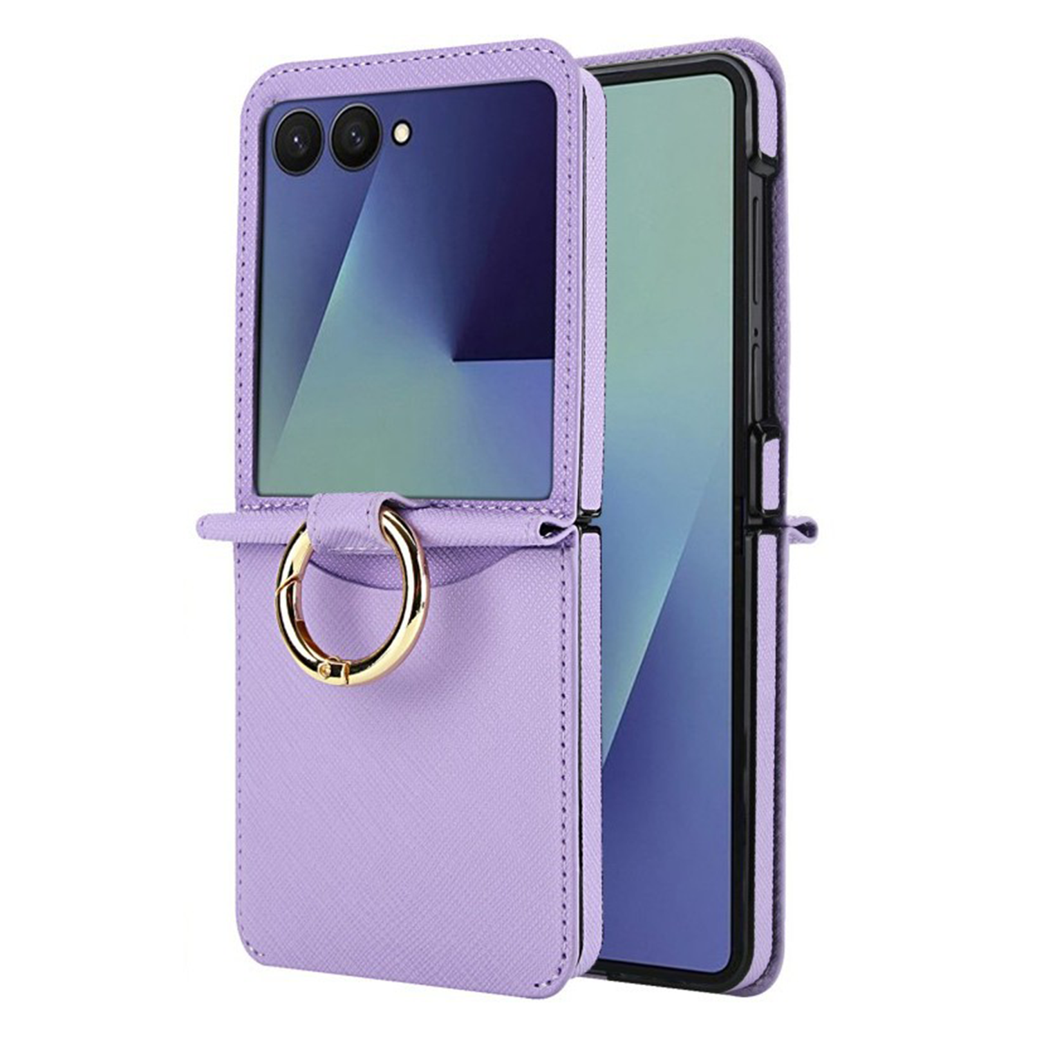 XPRO - Chic Ring Wallet - Samsung Flip 8 Case 皮紋指環插卡手機保護殼