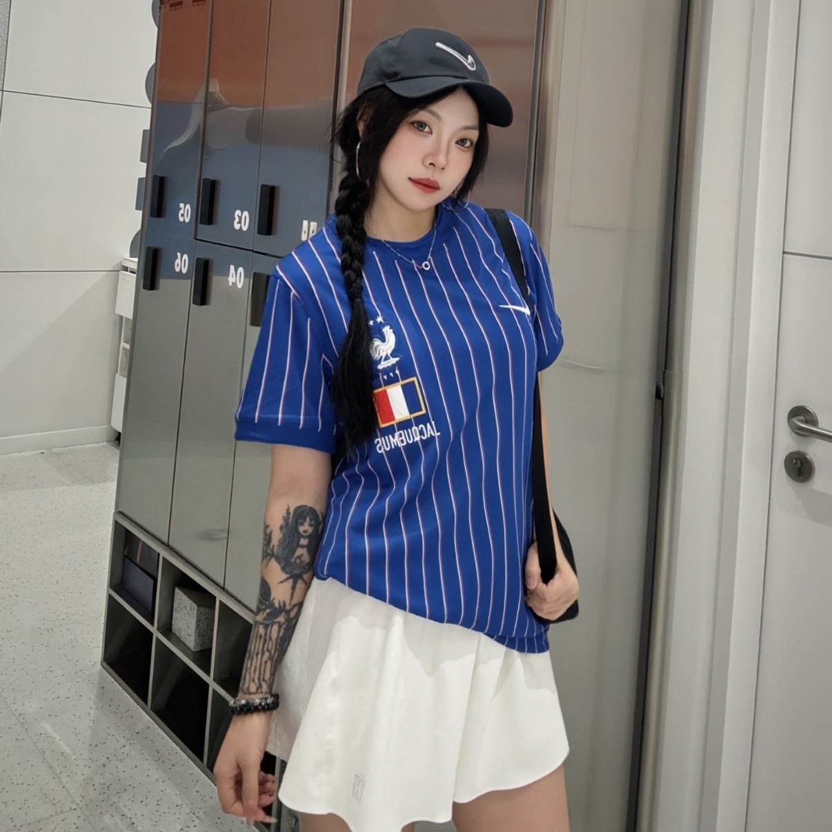 【代購/時尚天花板】 Jacquemus x Nike x Team France 聯名款 女款 世界盃 法國隊 球衣 IB4531-480 Mbappé