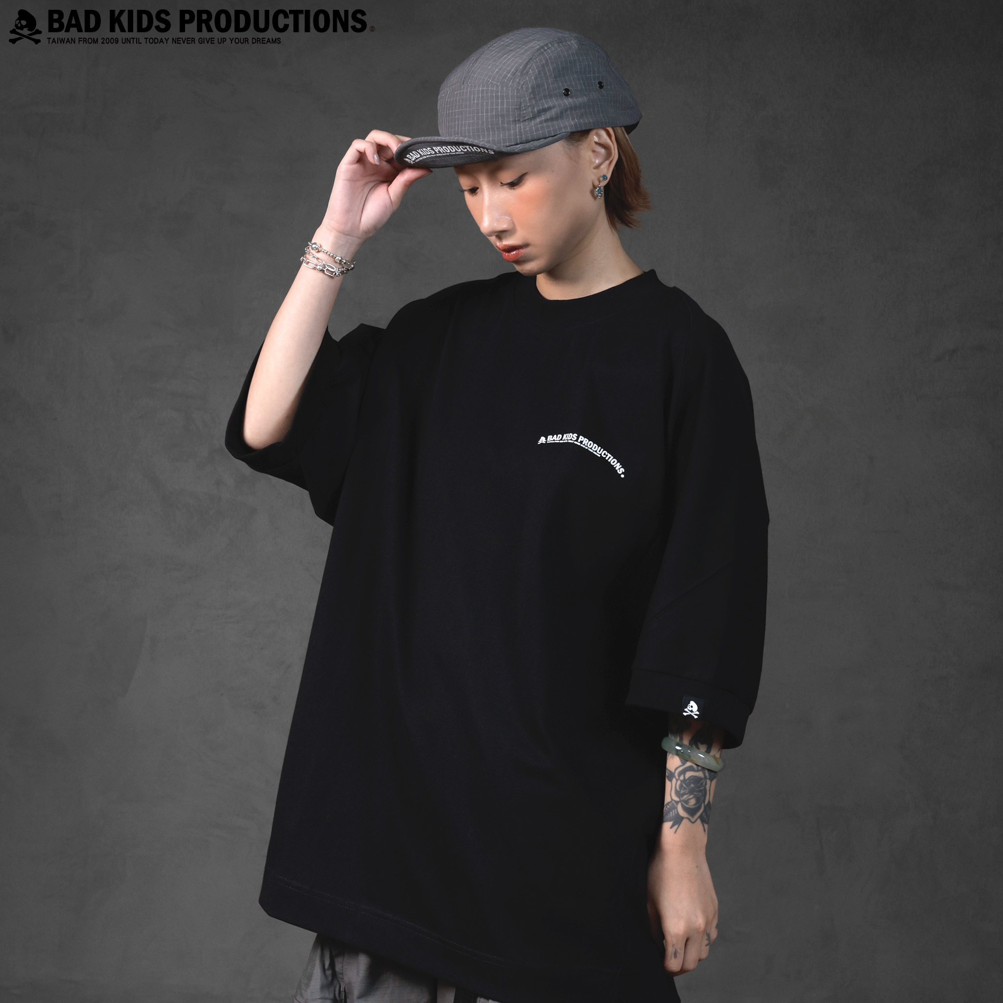 BAD KIDS 惡童 26S/S Half-sleeve Tee (310g厚磅拼接剪裁五分Tee)