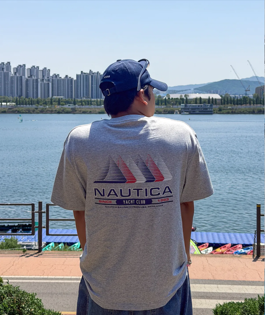 |快閃折扣🔥| NAUTICA 26ss Yacht Club 幾何Logo Tee