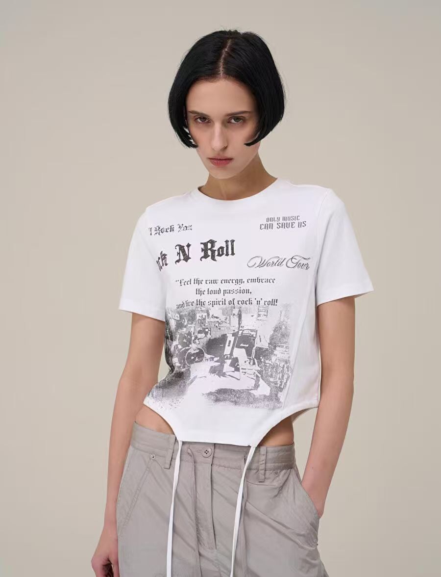 【預購】Superdry H070445 女裝抽繩短版短袖上衣