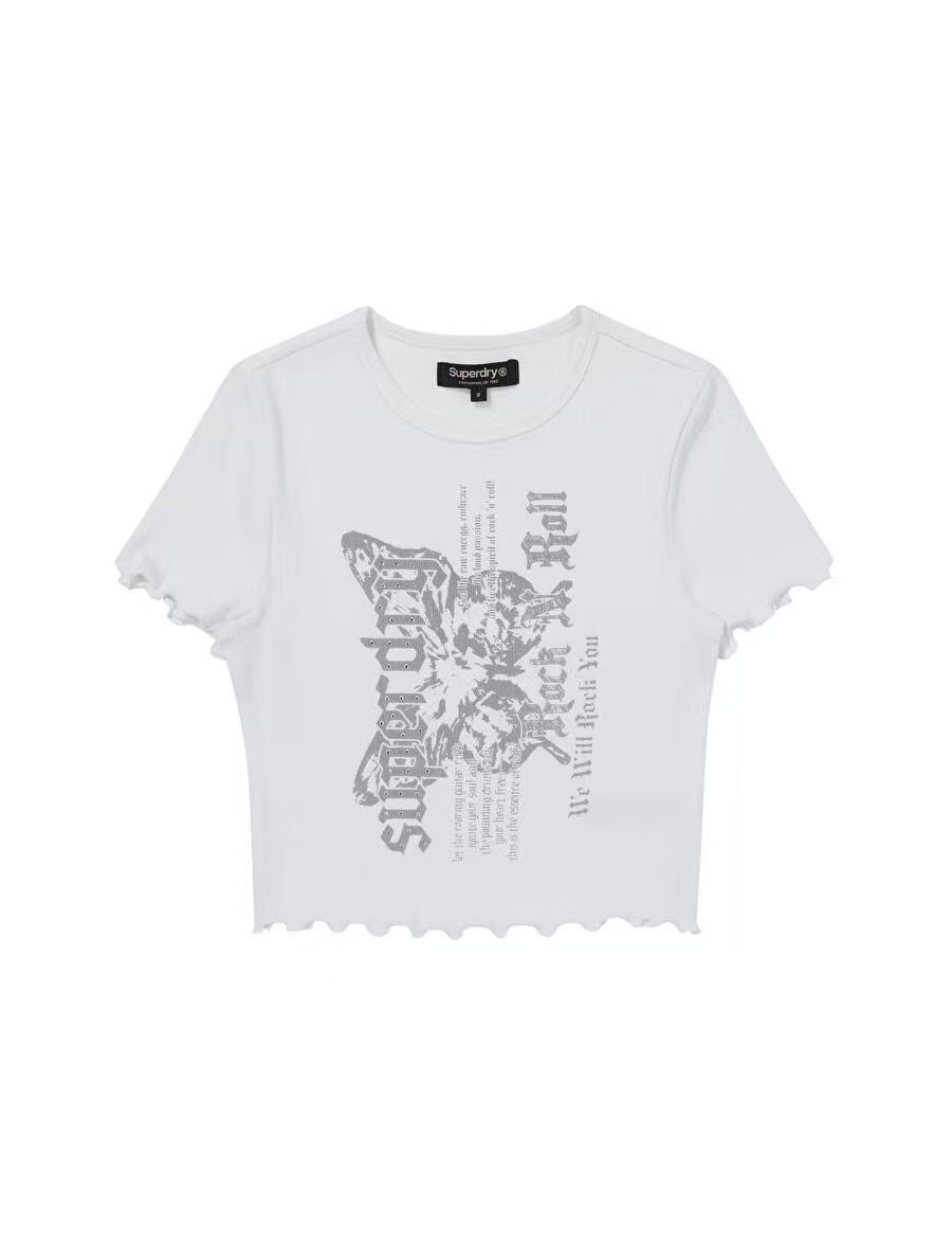 【預購】Superdry H070446 BUTTERFLY RIB 女裝短款短袖上衣