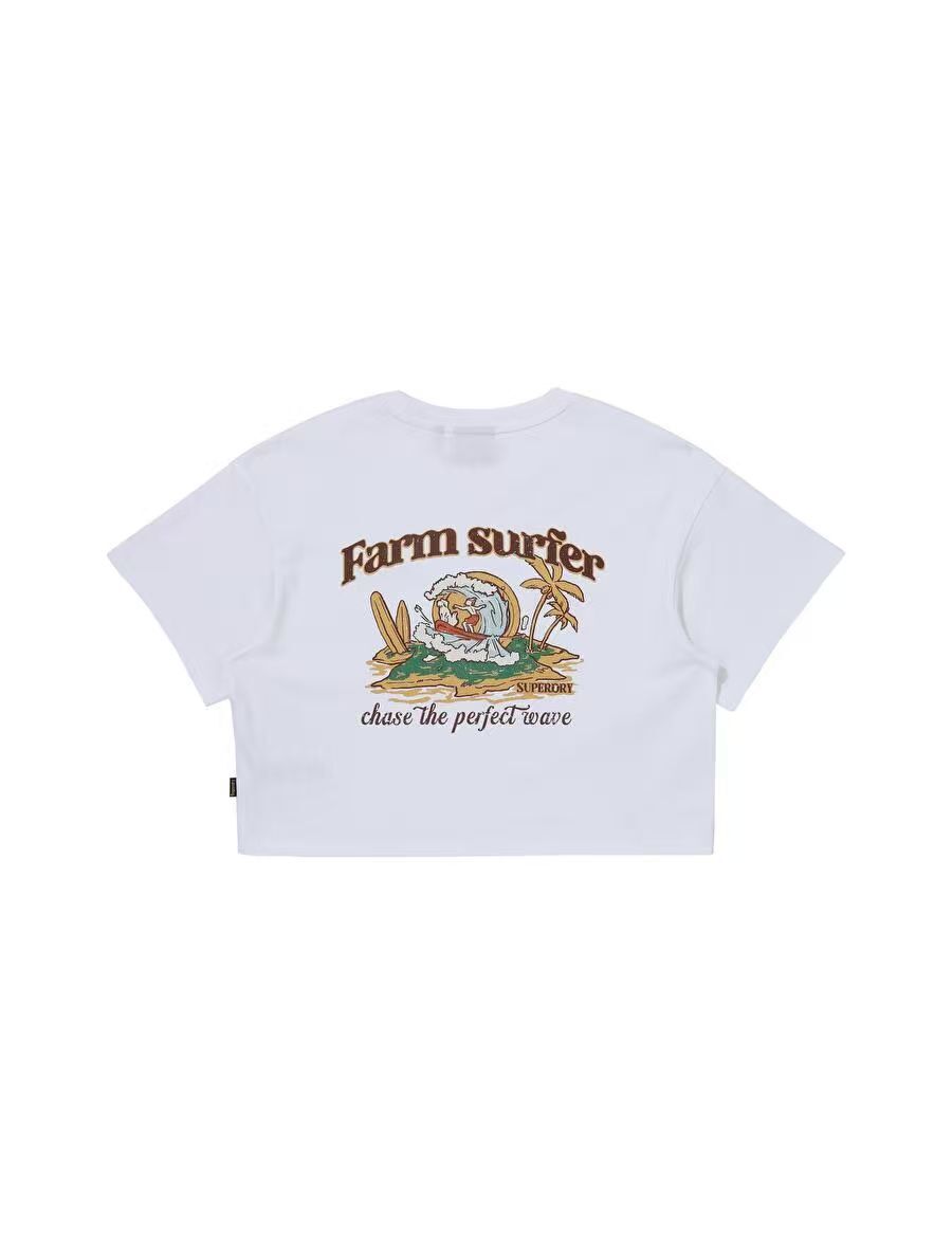 【預購】Superdry H070450 FARM SURFER 女裝短款短袖上衣
