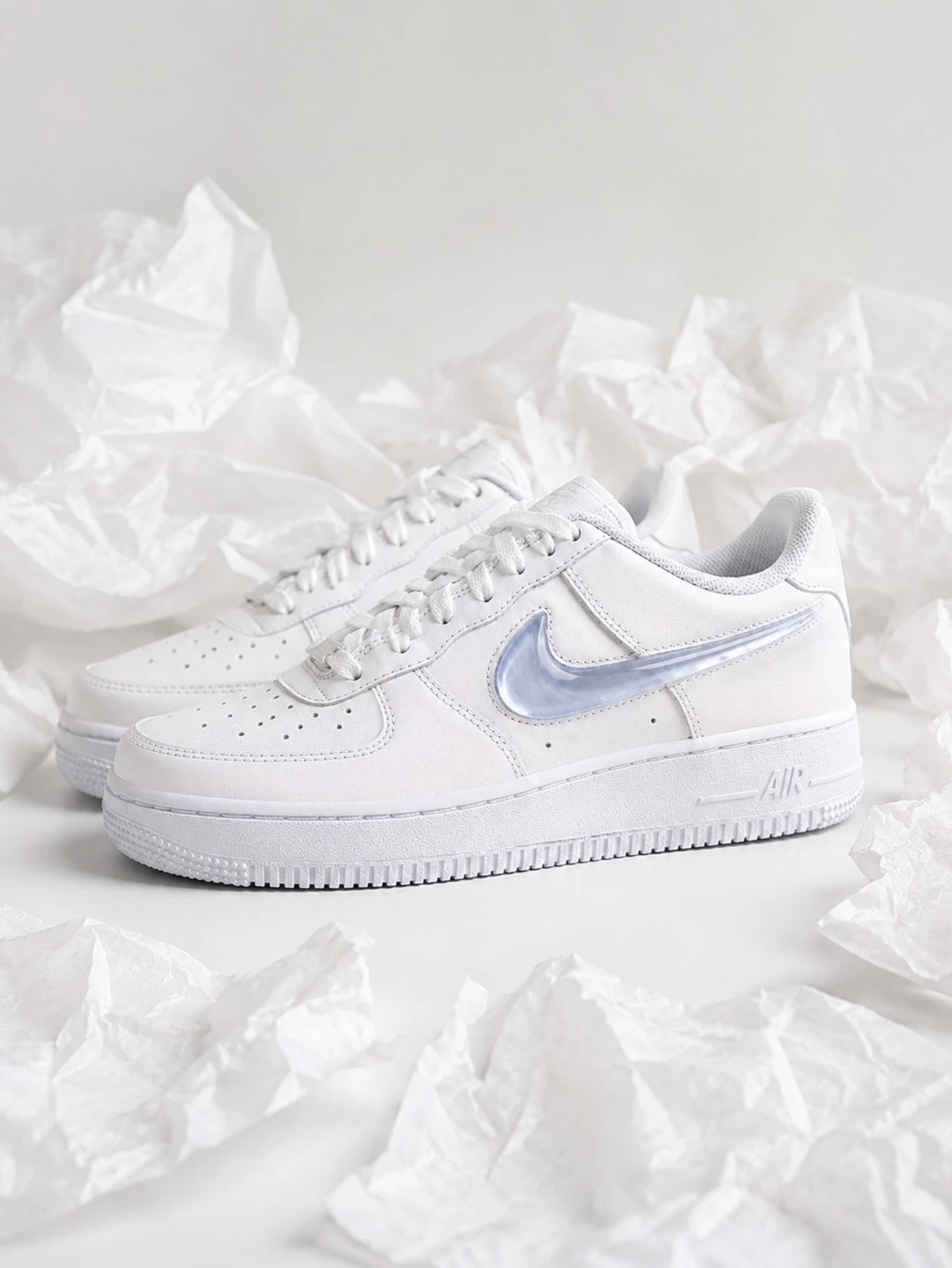 Nike Air Force 1 GS AF1 白藍 天空藍 寶寶藍 漸層 果凍勾 立體勾 女鞋 IR0595101