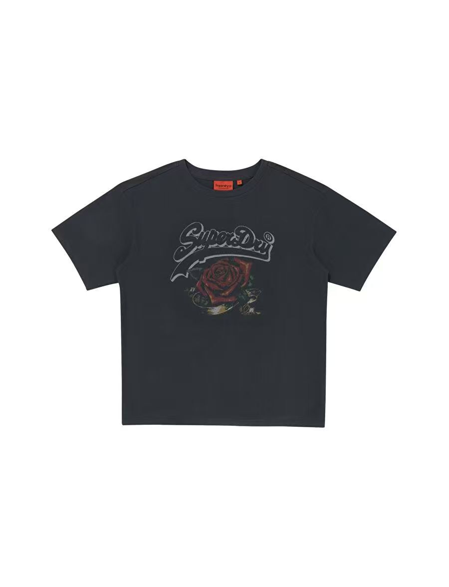 【預購】Superdry H070453 女裝玫瑰印花短袖上衣