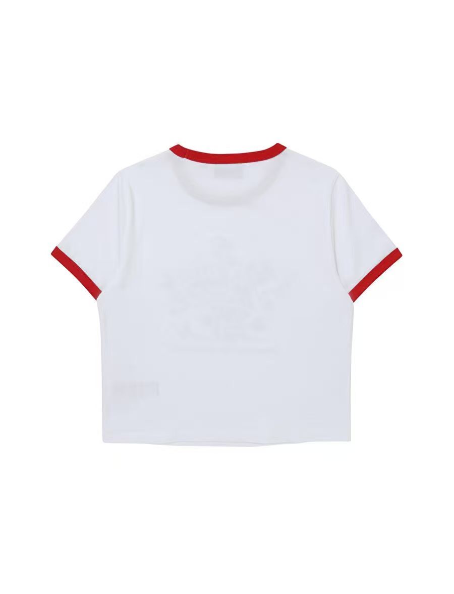 【預購】Superdry H070454 女裝短版撞色滾邊上衣