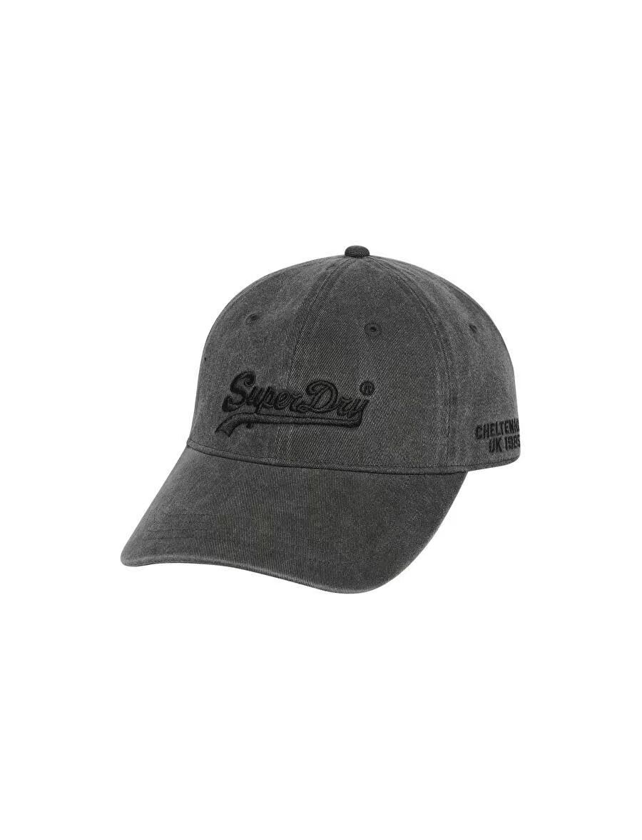 【預購】Superdry H070458 復古Logo棒球帽 (深灰色)