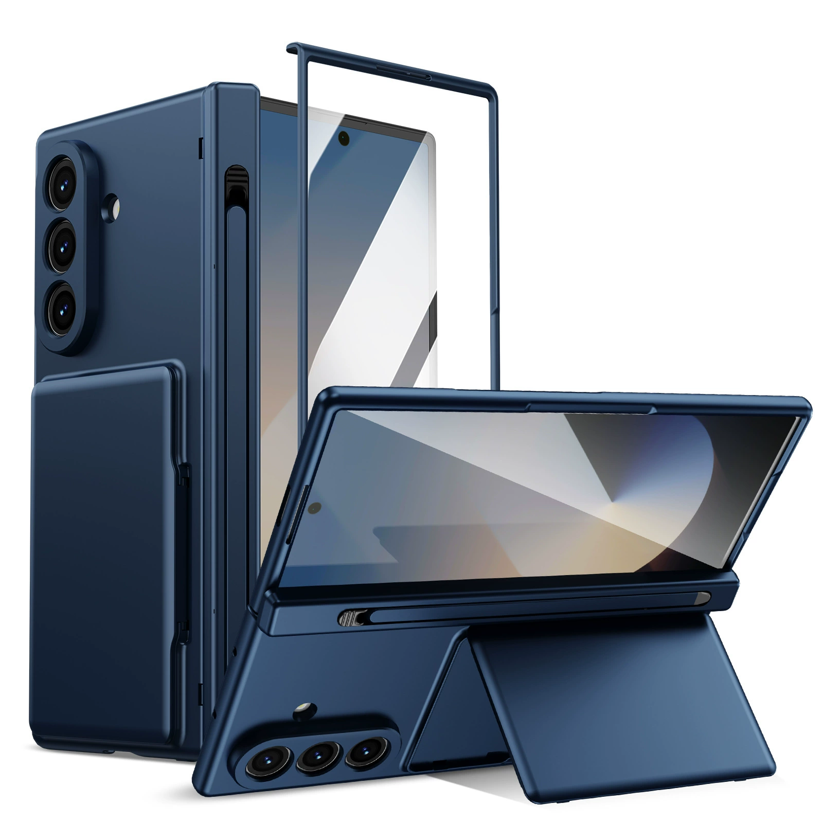 XPRO - Omni Unity - Samsung Z Fold 8 Ultra S Pen Case 翻蓋卡槽支架貼身防撞手機外屏保護殼 【附送代用筆】