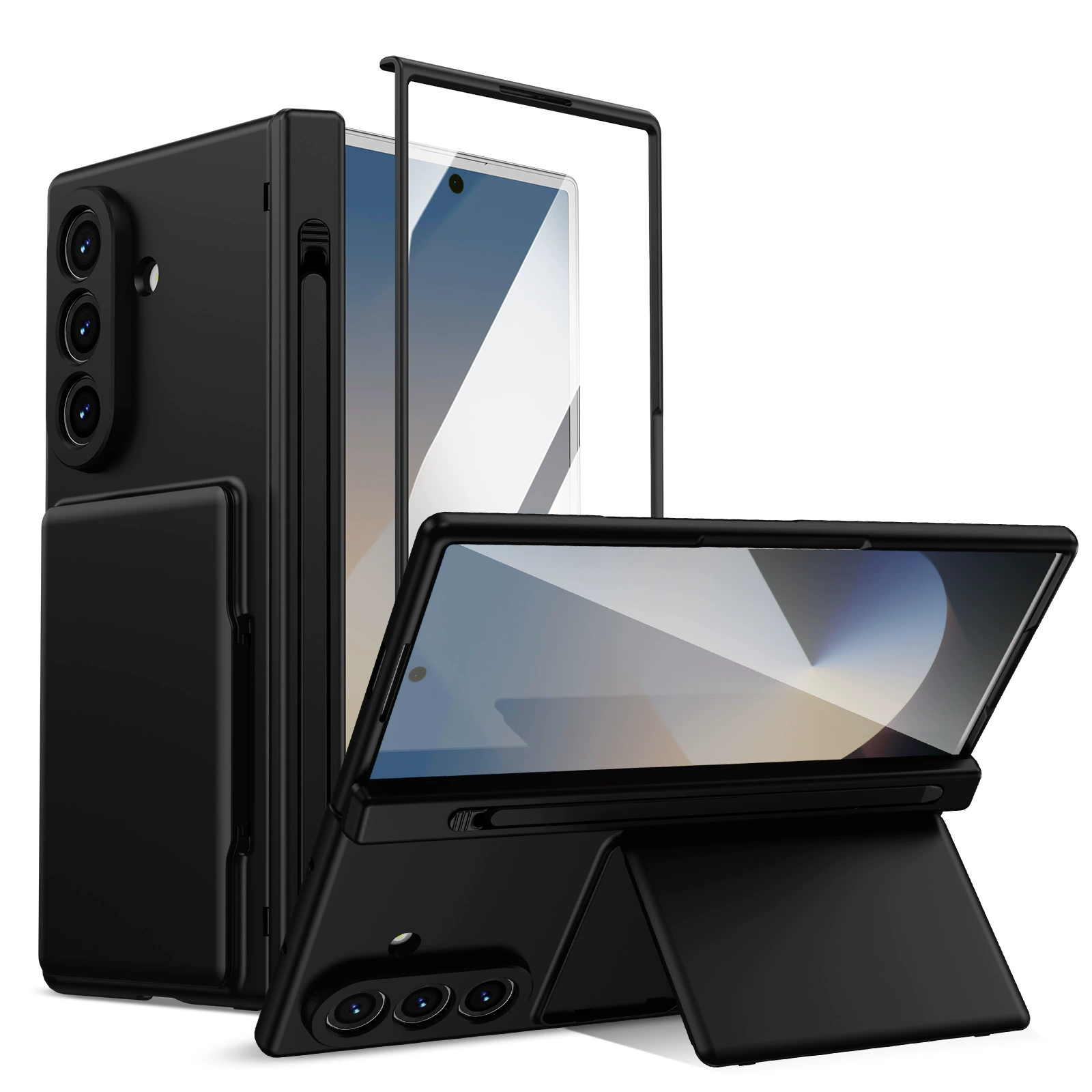 XPRO - Omni Unity - Samsung Z Fold 8 Ultra S Pen Case 翻蓋卡槽支架貼身防撞手機外屏保護殼 【附送代用筆】