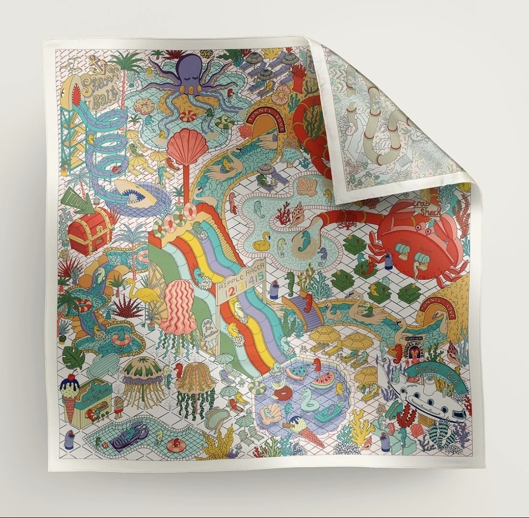 Scarf  90×90cm 雙面