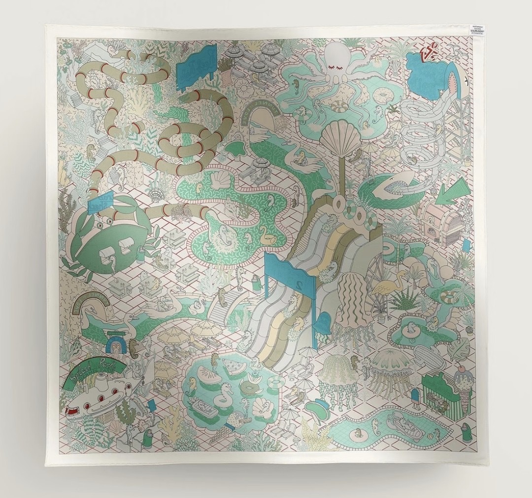 Scarf  90×90cm 雙面