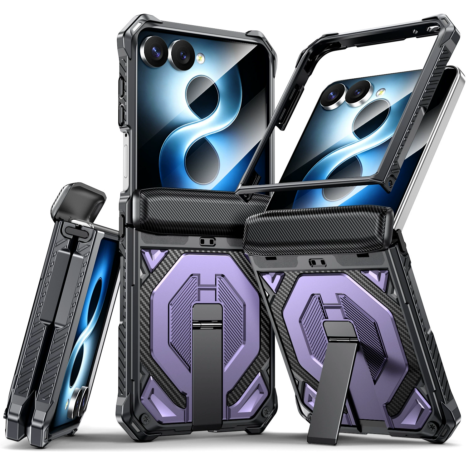 XPRO - Mag Titan Armor - Samsung Flip 8 Case 高度防撞支架鉸鏈蓋手機保護殼