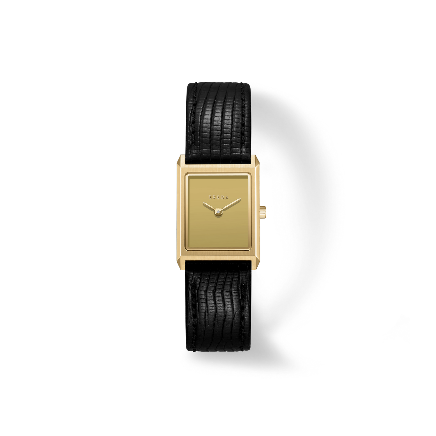 Virgil (Lizard Embossed)  - Gold/Black