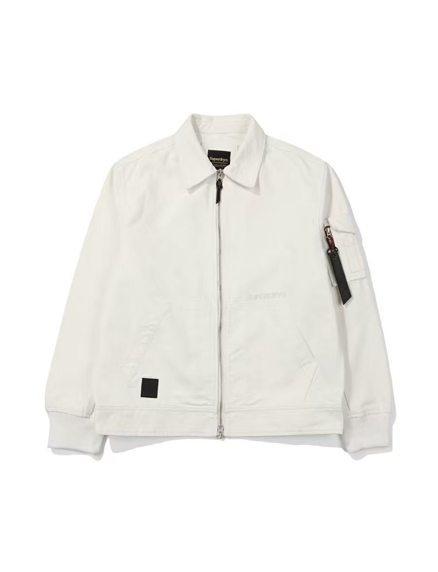 【預購】Superdry H070472 棉質休閒外套 (奶白色)