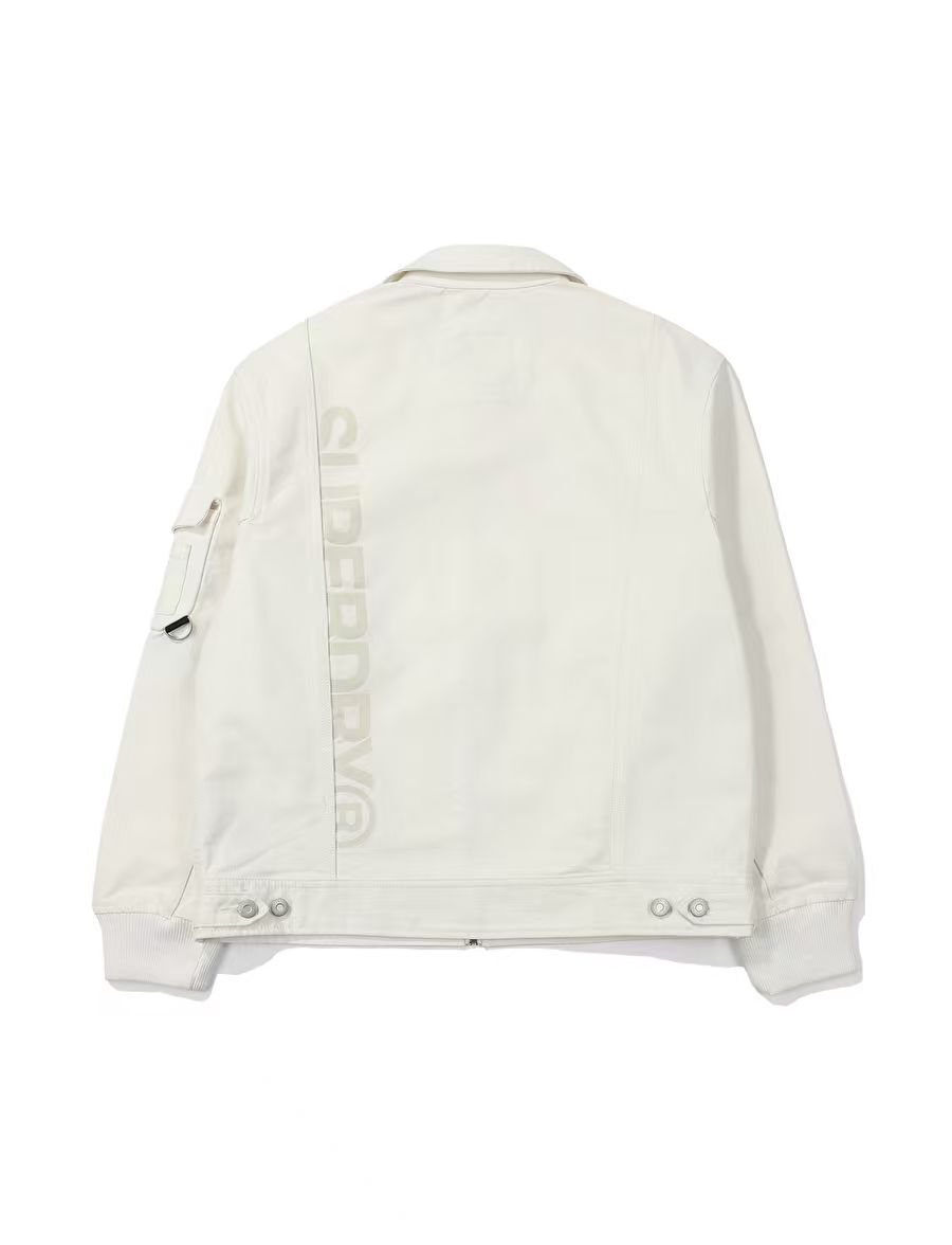 【預購】Superdry H070472 棉質休閒外套 (奶白色)