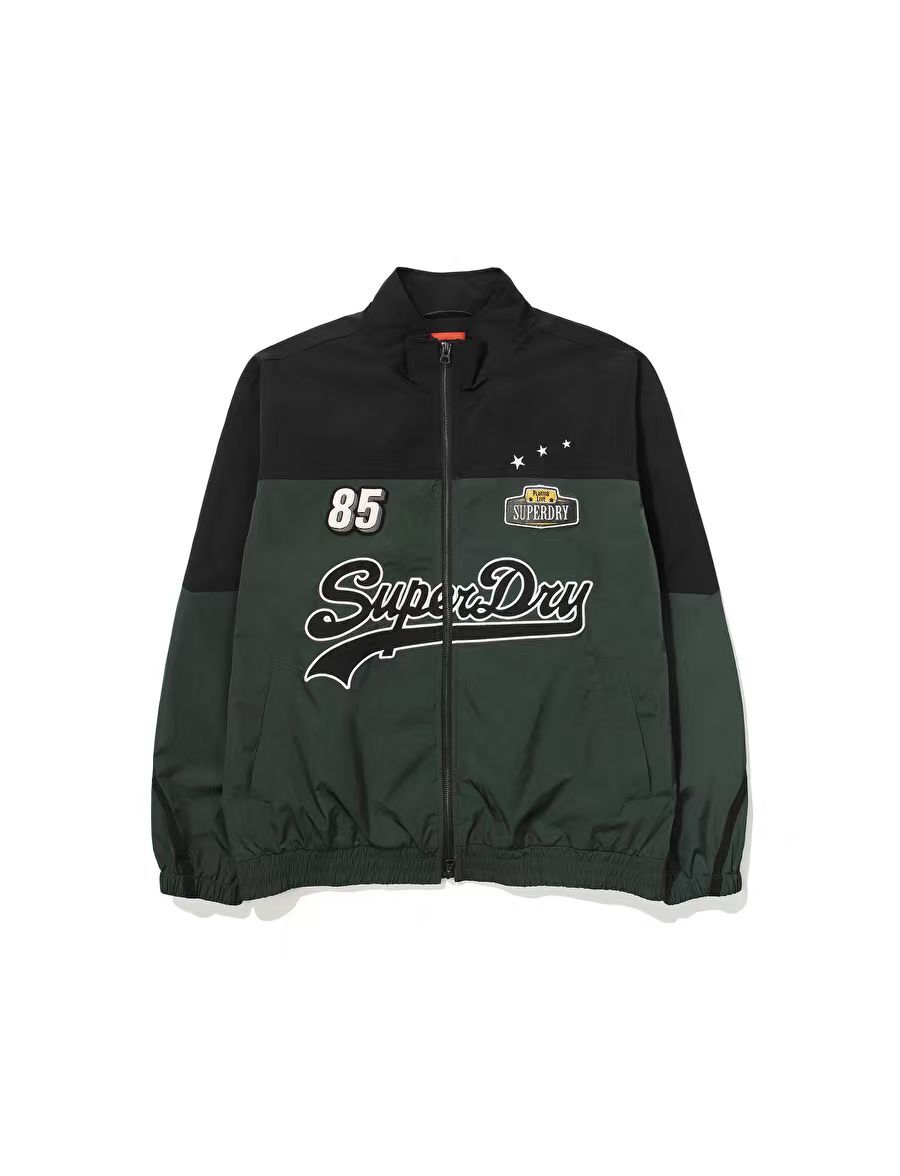 【預購】Superdry H070474 拼色尼龍外套 (黑綠拼色)