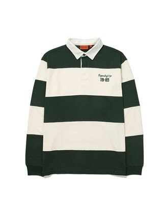 【預購】Superdry H070477 間條長袖上衣 (綠白色)