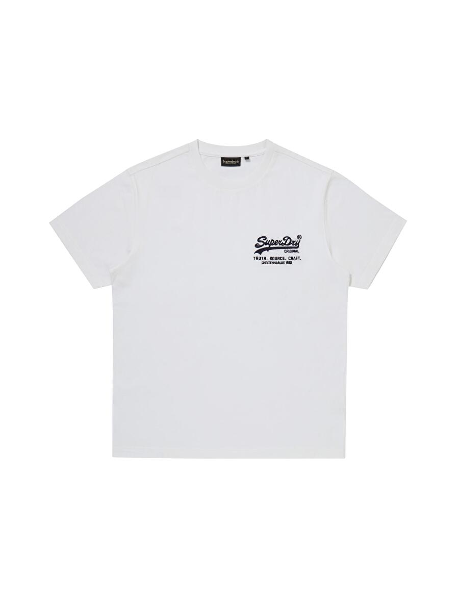 【預購】Superdry H070479 小LOGO短袖上衣 (白色)