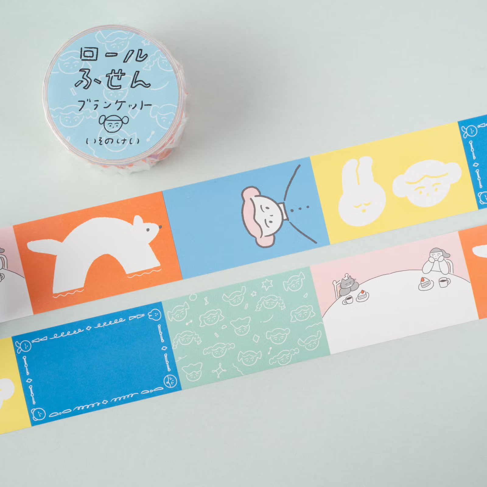 捲式便利貼 | いそのけい「毯子」 / 手紙社 / JAPAN
